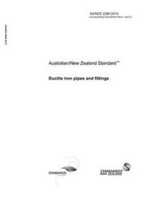 AS/NZS 2280: 09/16/2014 Ductile iron pipes and fittings
