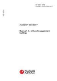 AS 4254: 01/01/2002 Ductwork for air-handling systems in buildings