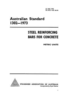 AS 1302: 01/01/1973 Steel reinforcing bars for concrete (metric units)