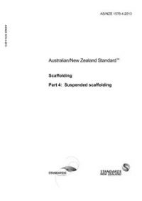 AS/NZS 1576.4: 09/04/2013 Scaffolding, Part 4: Suspended scaffolding