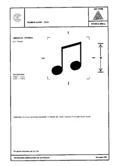AS 1104S (5085): 01/01/1978 Informative symbols for use on electrical and electronic equipment – Music