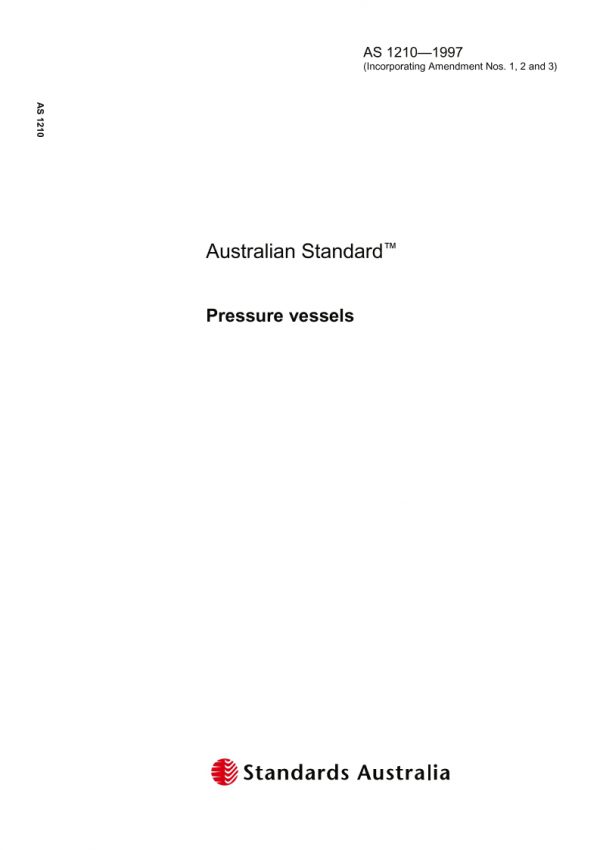 AS 1210: 01/01/1997 Pressure vessels