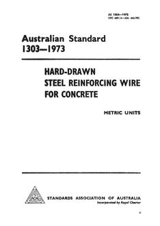 AS 1303: 01/01/1973 Hard-drawn steel reinforcing wire for concrete (metric units)