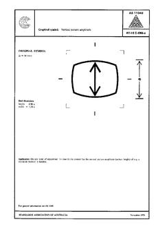 AS 1104S (5066): 01/01/1978 Informative symbols for use on electrical and electronic equipment – Vertical picture amplitude