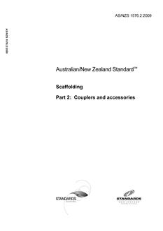 AS/NZS 1576.2: 11/02/2009 Scaffolding, Part 2: Couplers and accessories