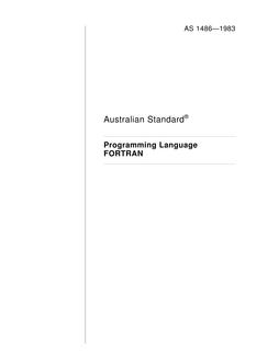 AS 1486: 06/05/1983 Programming language FORTRAN