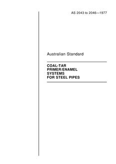 AS 2044: 01/01/1977 Coal-tar enamel for steel pipes