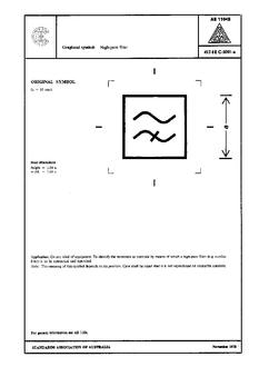 AS 1104S (5091): 01/01/1978 Informative symbols for use on electrical and electronic equipment – High-pass filter