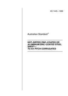 AS 1445: 12/31/1985 Hot-dipped zinc-coated or aluminium/zinc-coated steel sheet – 76 mm pitch corrugated