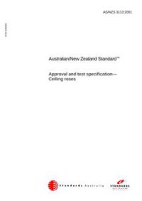 AS/NZS 3113: 05/05/2001 Approval and test specification – Ceiling roses