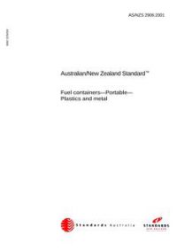AS/NZS 2906: 03/29/2001 Fuel containers – Portable – plastic and metal