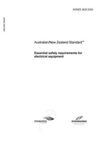 AS/NZS 3820: 12/11/2009 Essential safety requirements for electrical equipment