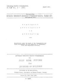 AS CS 3: 01/01/1931 Sheet metal fittings for exteriors of buildings
