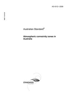 AS 4312: 02/19/2008 Atmospheric corrosivity zones in Australia