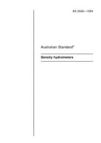 AS 2026: 06/14/1994 Density hydrometers