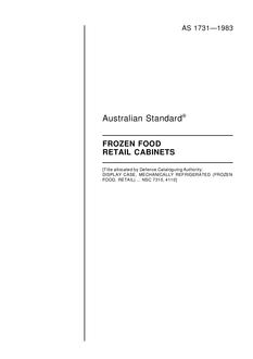 AS 1731: 03/06/1983 Frozen food retail cabinets