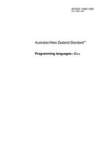 AS/NZS 14882: 12/05/1999 Programming languages – C ++