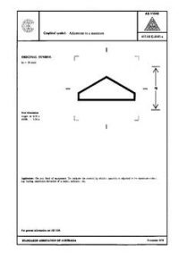AS 1104S (5147): 01/01/1978 Informative symbols for use on electrical and electronic equipment – Adjustment to a maximum AS 1104S (5147): 01/01/1978 Informative symbols for use on electrical and electronic equipment – Adjustment to a maximum