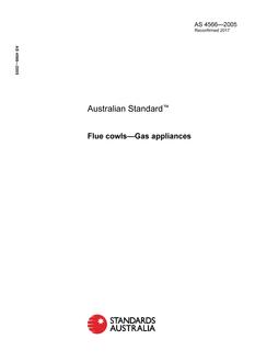 AS 4566: 02/18/2005 Flue cowls – Gas appliances