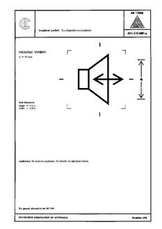 AS 1104S (5081): 01/01/1978 Informative symbols for use on electrical and electronic equipment – Loudspeaker/microphone