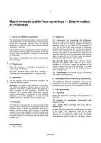 AS/NZS 2111.1: 08/05/1996 Textile floor coverings – Tests and measurements, Method 1: Machine-made textile floor coverings – Determination of total thickness