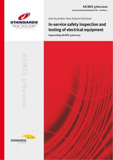 AS/NZS 3760: 09/30/2010 In-service safety inspection and testing of electrical equipment