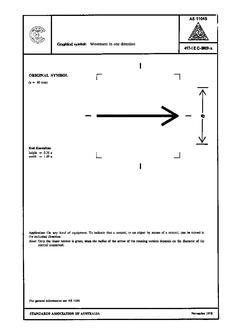AS 1104S (5022): 01/01/1978 Informative symbols for use on electrical and electronic equipment – Movement in one direction