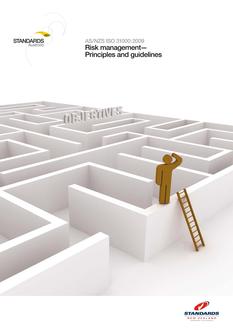 AS/NZS ISO 31000: 11/20/2009 Risk management – Principles and guidelines