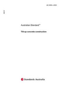 AS 3850: 01/01/2003 Tilt-up concrete construction
