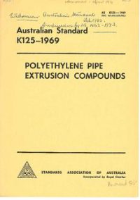 AS K125: 01/01/1969 Polyethylene pipe extrusion compounds