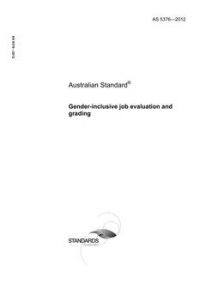 AS 5376: 05/15/2012 Gender-inclusive job evaluation and grading