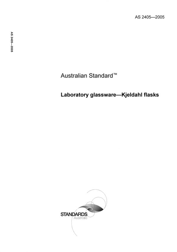 AS 2405: 01/01/2005 Laboratory glassware – Kjeldahl flasks
