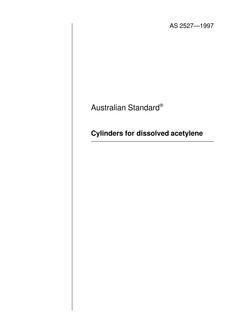 AS 2527: 01/01/1997 Cylinders for dissolved acetylene