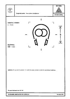 AS 1104S (5078): 01/01/1978 Informative symbols for use on electrical and electronic equipment – Stereophonic headphones
