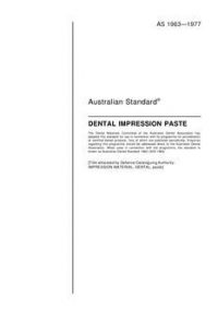 AS 1963: 12/31/1976 Dental impression paste