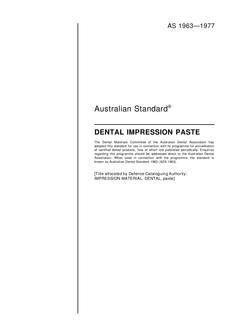 AS 1963: 12/31/1976 Dental impression paste