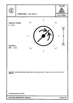 AS 1104S (5202): 01/01/1978 Informative symbols for use on electrical and electronic equipment – Angle calibration