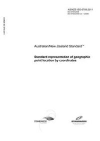 AS/NZS ISO 6709: 12/23/2011 Standard representation of geographic point location by coordinates