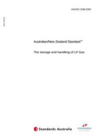 AS/NZS 1596: 05/10/2002 The storage and handling of LP Gas