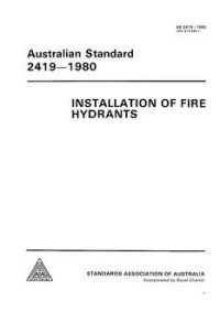 AS 2419: 12/30/1980 Installation of fire hydrants