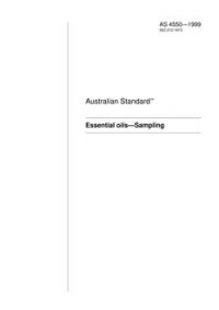 AS 4550: 06/05/1999 Essential oils – Sampling