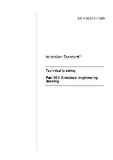 AS 1100.501: 12/31/1984 Technical drawing – Structural engineering drawing