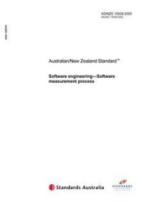 AS/NZS 15939: 03/25/2003 Software engineering – Software measurement process