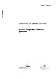 AS/NZS 4087: 05/26/2011 Metallic flanges for waterworks purposes