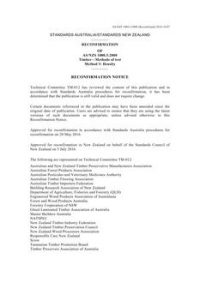 AS/NZS 1080.3: 05/12/2000 Timber – Methods of test, Method 3: Density