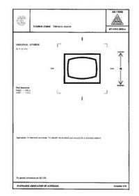 AS 1104S (5053): 01/01/1978 Informative symbols for use on electrical and electronic equipment – Television receiver