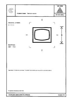 AS 1104S (5053): 01/01/1978 Informative symbols for use on electrical and electronic equipment – Television receiver
