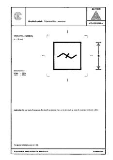 AS 1104S (5185): 01/01/1978 Informative symbols for use on electrical and electronic equipment – Rejection filter; wave trap