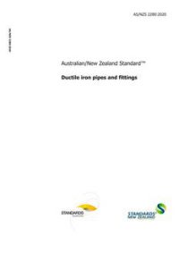 AS/NZS 2280: 03/27/2020 Ductile iron pipes and fittings