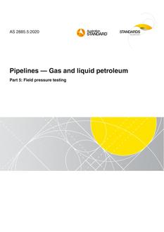 AS 2885.5: 12/04/2020 Pipelines – Gas and liquid petroleum, Part 5: Field pressure testing